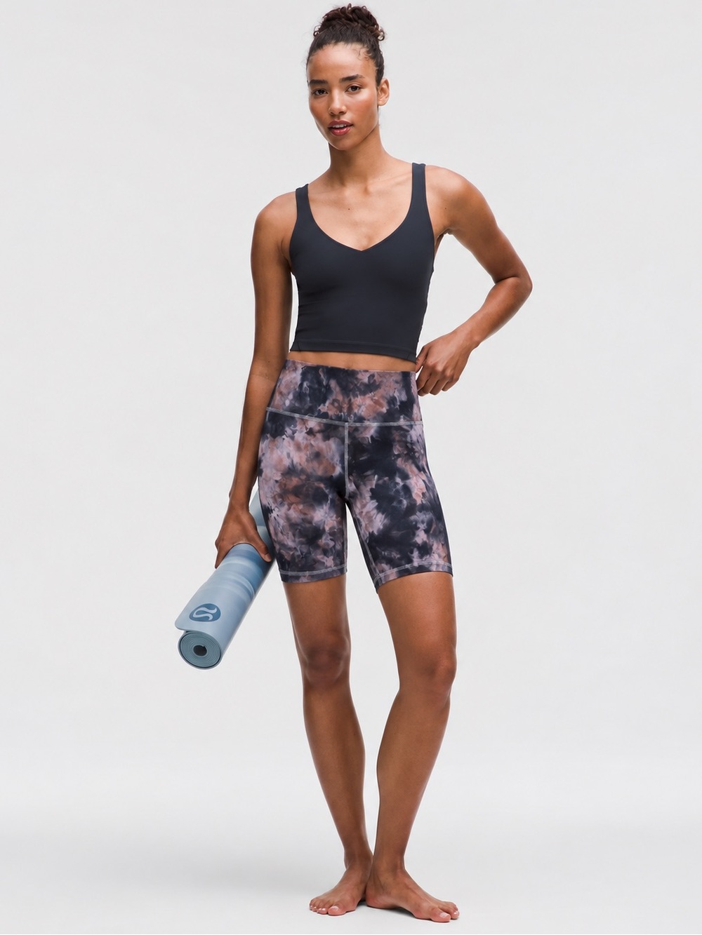 Lululemon Align High Rise 8” Shorts Diamond Tie-Dye Mink Berry Size 8